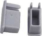 Slimline End Caps Silver