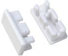 Slimline End Caps White