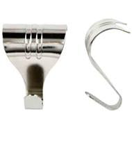 Picture Rail Moulding Hooks - Silver